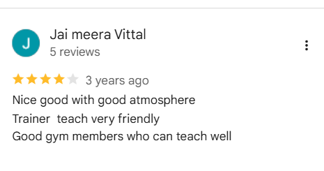 5-star Google review for ARM Burst Gym Chengalpattu from a satisfied member
